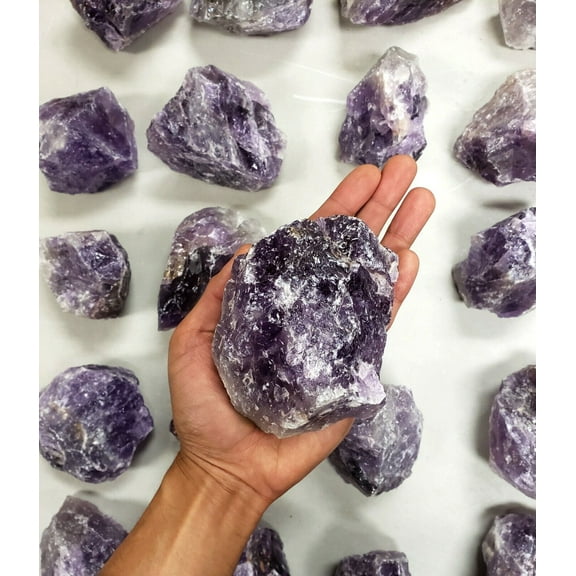 LARGE Amethyst Crystal Chunks, Rough Natural Healing Raw Lapidary Stones