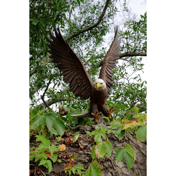 LARGE FLYING EAGLE STATUE