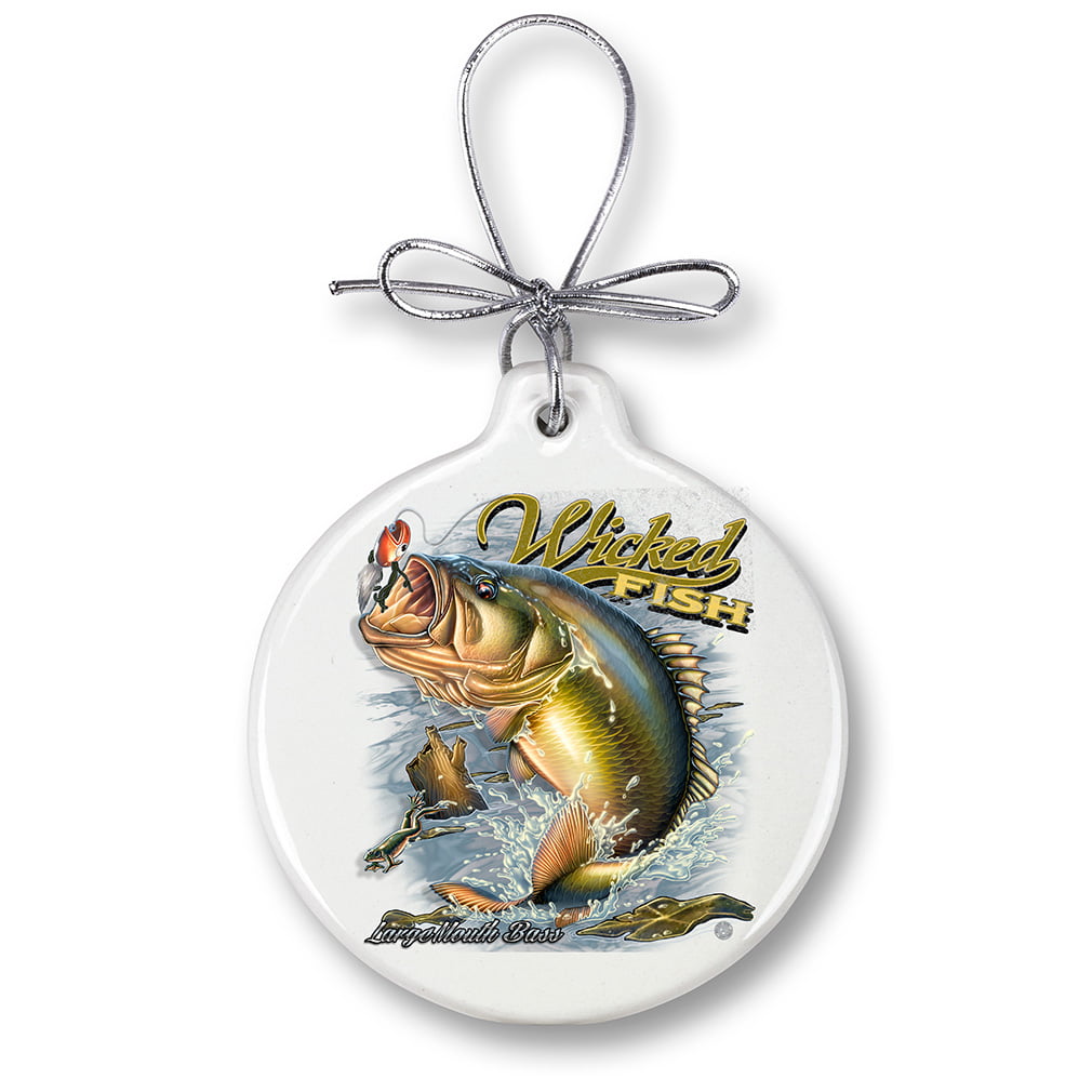 LARGE MOUTH BASS-Christmas Tree Ornaments 