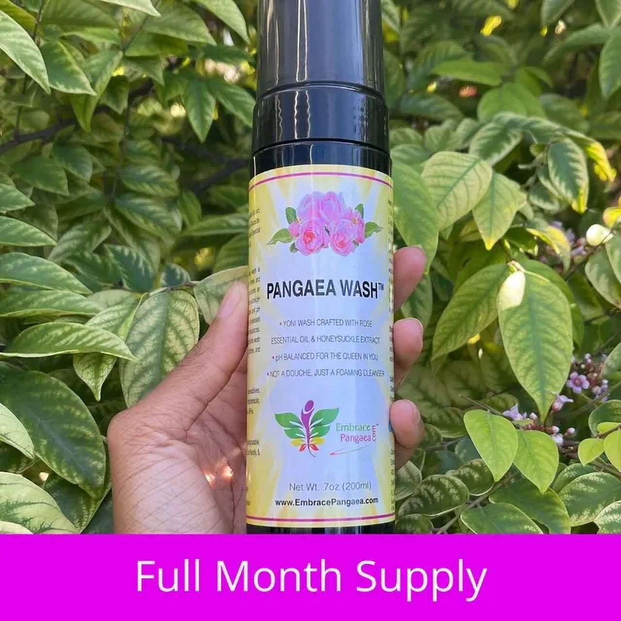 Large PlantBased Foaming Feminine Wash Embrace Pangea, PH Balanced & Sensitive Skin Friendly