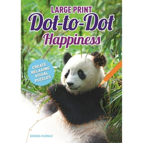 Pre-Owned LARGE PRINT DOT TO DOT HAPPINES