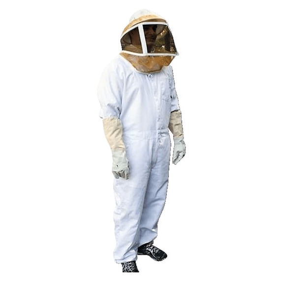 LARGE- Professional Bee Suit- Heavy Duty Gloves Included