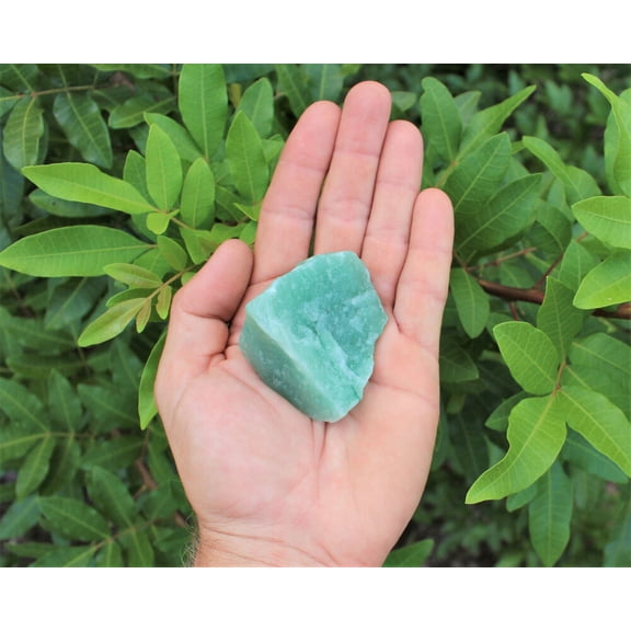 LARGE Rough Green Aventurine Stones, Chunk, 2" - 3" ('A' Grade JUMBO Aventurine)