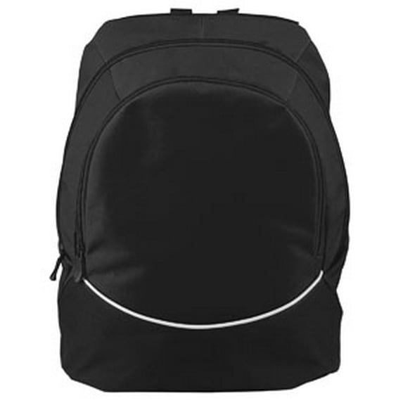 LARGE TRI-COLOR BACKPACK BK/BK/WH OS