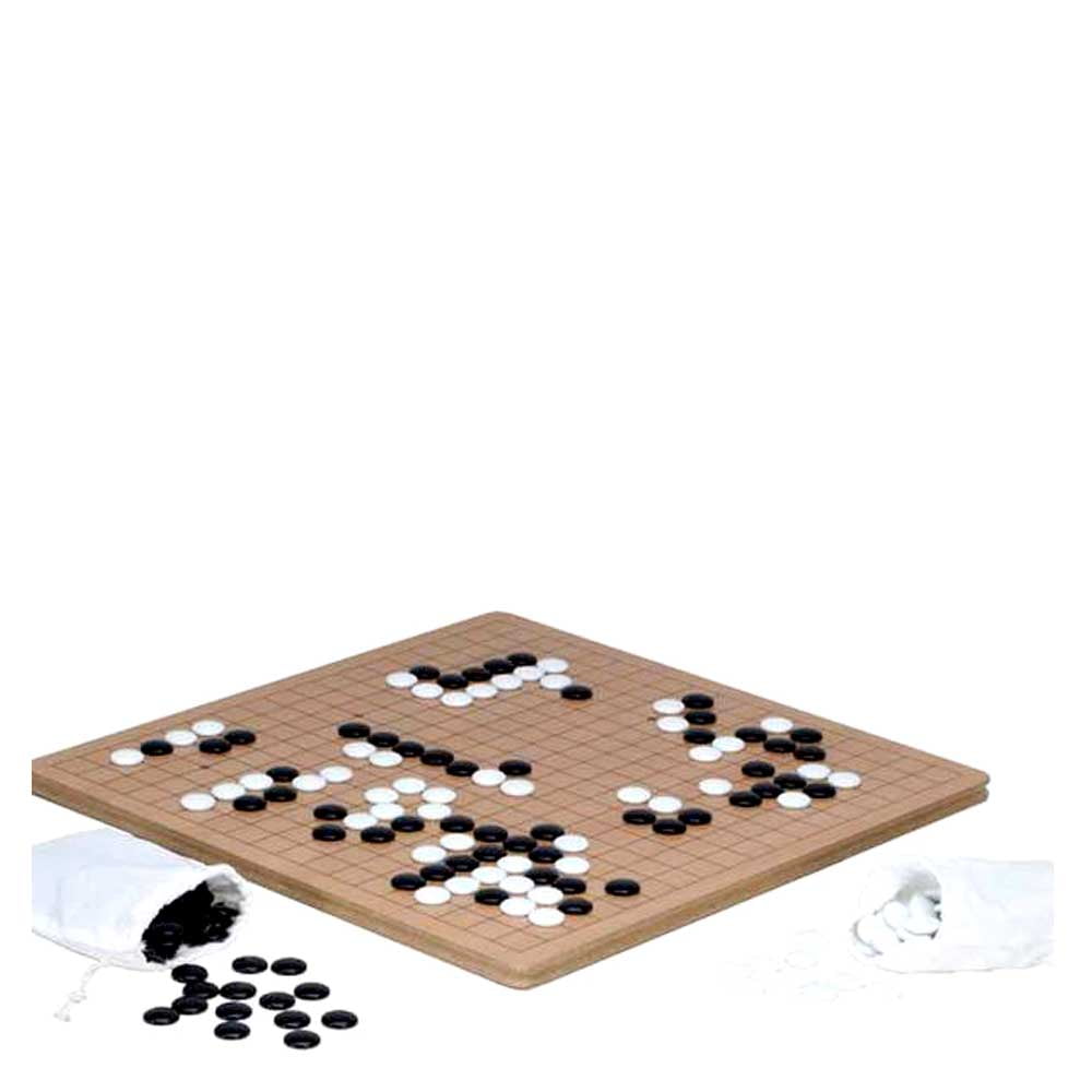 LARGE WOODEN GO BOARD GAME SET WITH STORAGE DRAWERS CLASSIC GOBAN 2