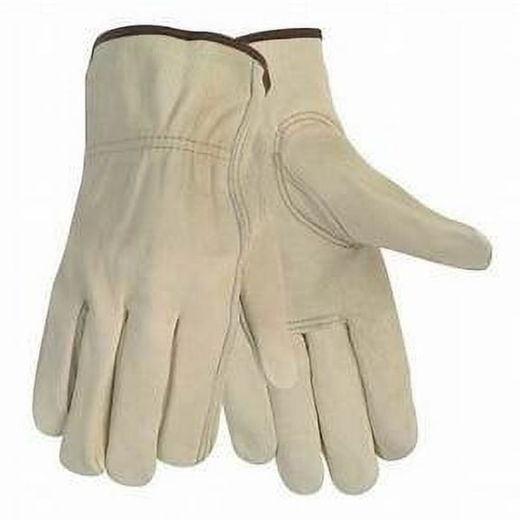 LARGE WORK GLOVES 12 Pair Durable Cowhide Leather for Construction, Industrial & Personal Use. Small to XX Large Sizes Available