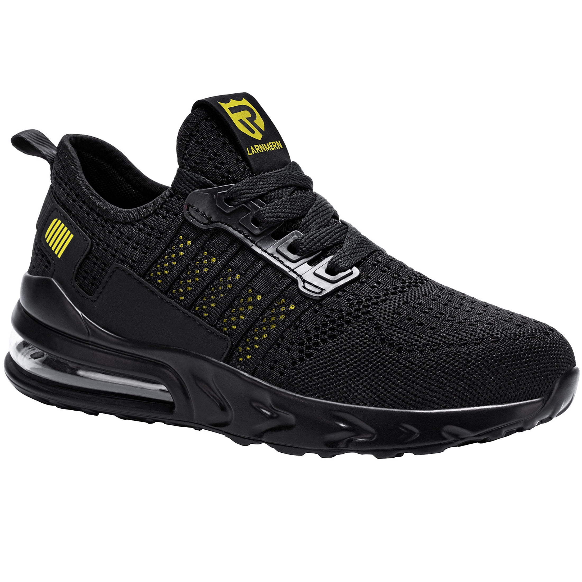 LARNMERN Air Cushion Steel Toe Shoes for Men Sneakers Work Shoes