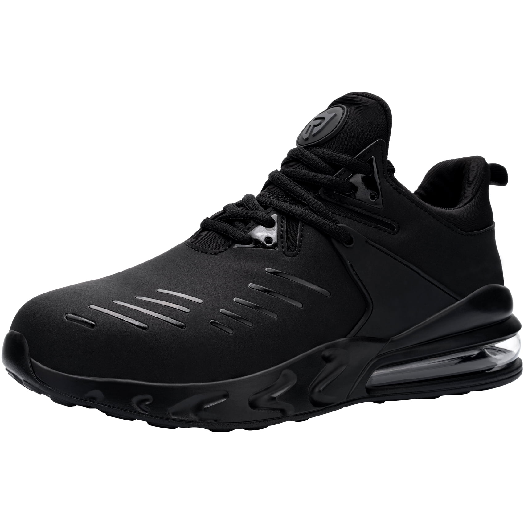 LARNMERN Air Cushion Steel Toe Shoes for Women Lightweight Breathable