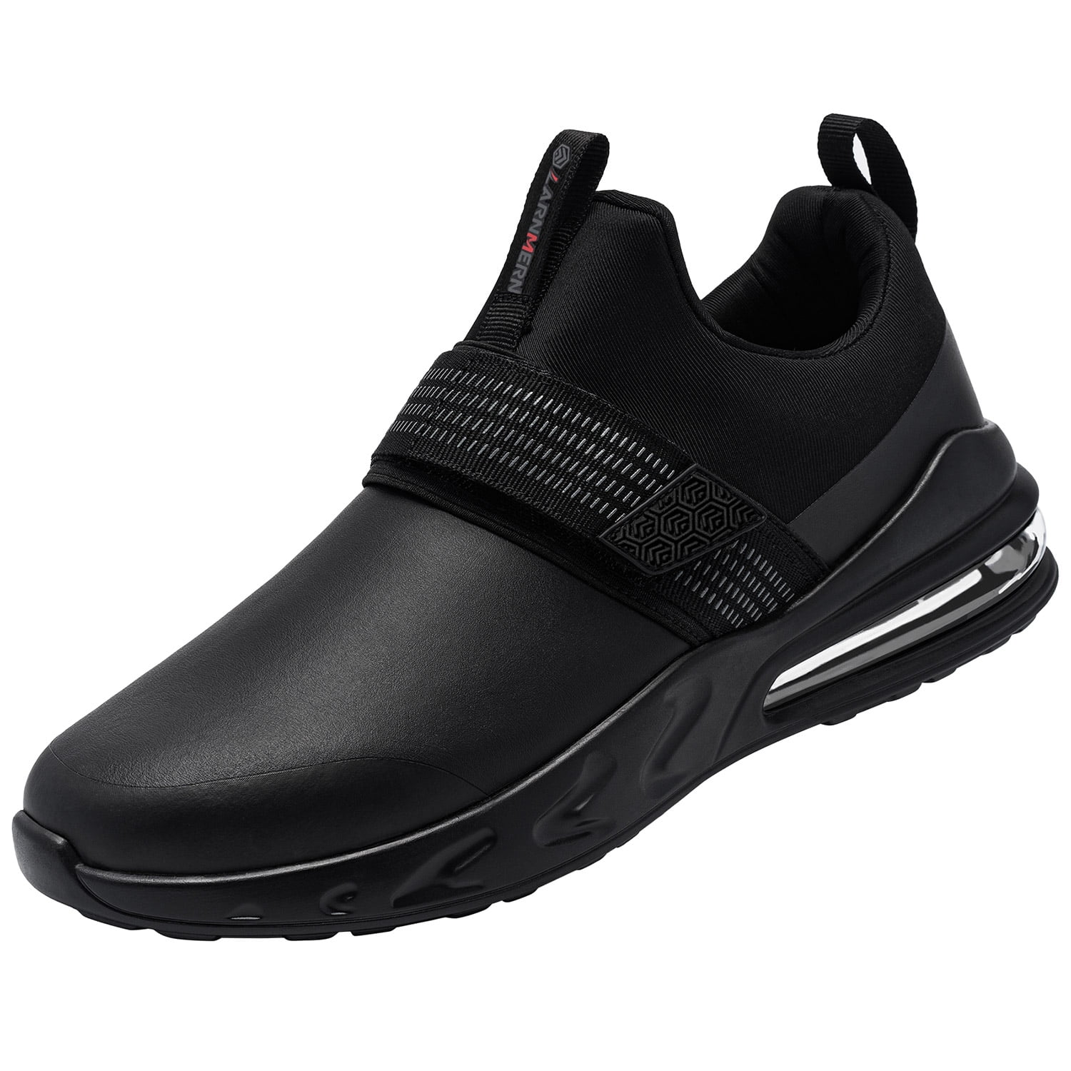 LARNMERN Non Slip Work Shoes for Men Kitchen Chef Slip Resistant Shoe Waterproof Food Service Restaurant Slip on Sneakers Walking and Casual Air Cushion Working Footwear Black Walmart
