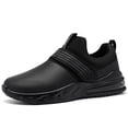 thumbnail image 1 of LARNMERN Non Slip Work Shoes for Men Kitchen Chef Slip Resistant Shoe Waterproof Food Service Restaurant Slip on Sneakers Walking and Casual Air Cushion Working Footwear Black, 1 of 9