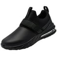 thumbnail image 1 of LARNMERN Non Slip Work Shoes for Men Kitchen Chef Slip Resistant Shoe Waterproof Food Service Restaurant Slip on Sneakers Walking and Casual Air Cushion Working Footwear Black, 1 of 8