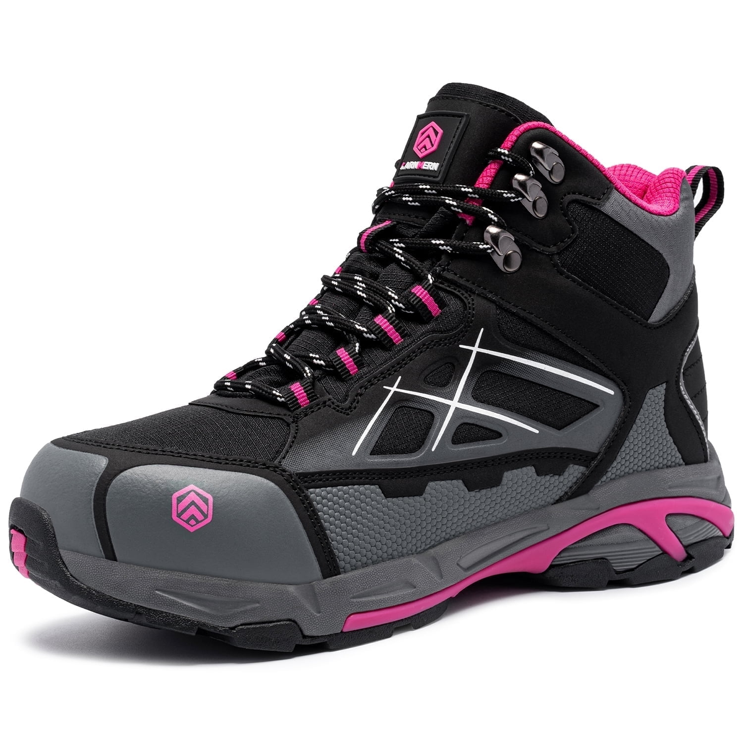 LARNMERN Steel Toe Boots for Women Lightweight Industrial Construction ...