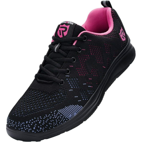 LARNMERN Steel Toe Shoes for Men/Women Anti-Smashing Work Shoes Non-Slip Safety Shoes Light Breathable Casual Shoes