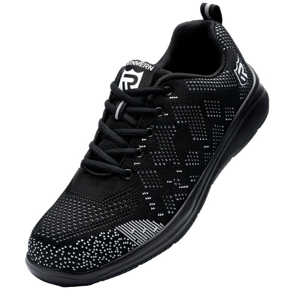 LARNMERN Steel Toe Shoes for Men/Women Anti-Smashing Work Shoes Non-Slip Safety Shoes Light Breathable Casual Shoes