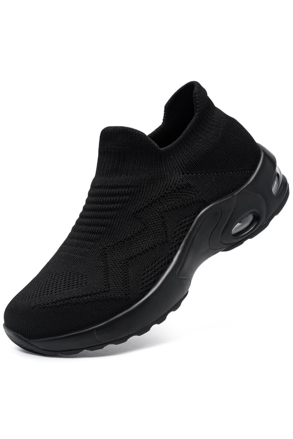Women's Shoes Safety Toe Safety Shoes Flats, Medium Black, Medium Black, 11 US Women