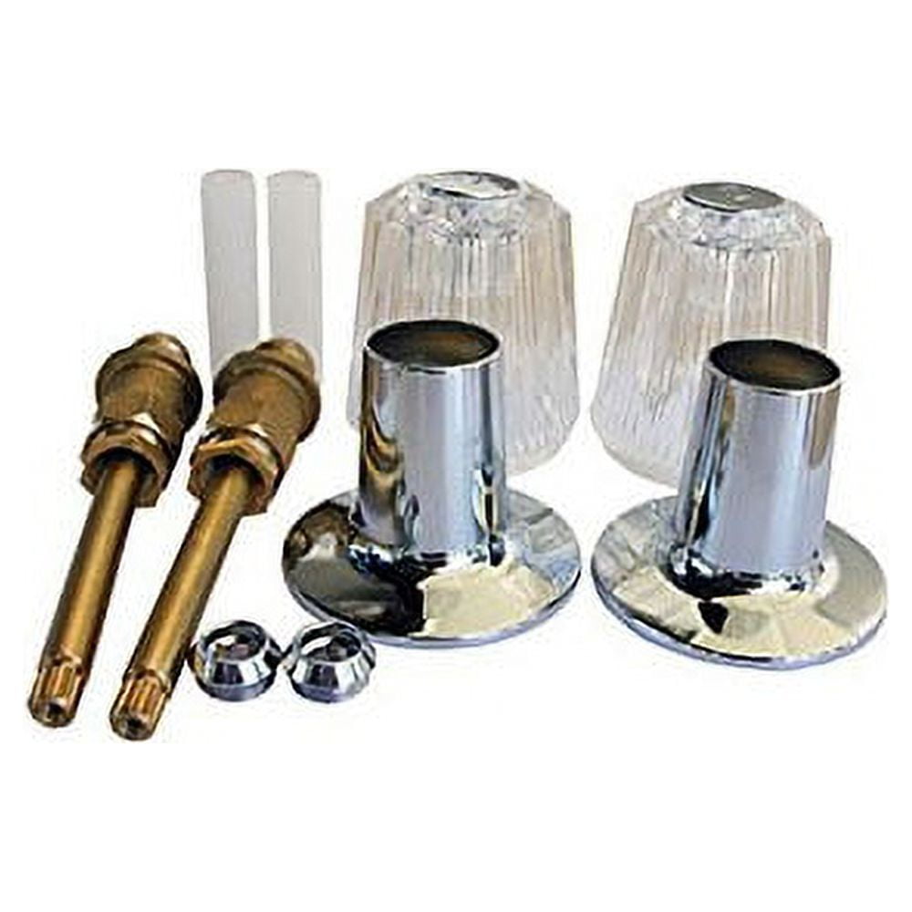 Chrome and Brass Tub and Shower Handle Rebuild Kit