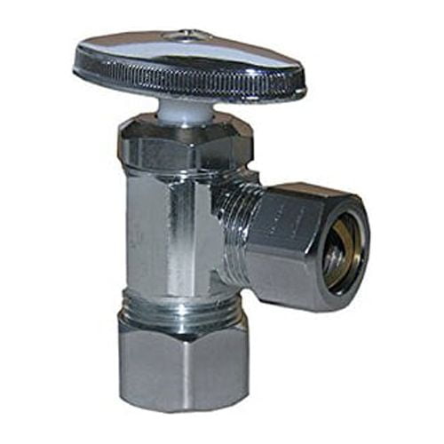 Chrome Plated Brass Angle Stop Valve with Lever Handle