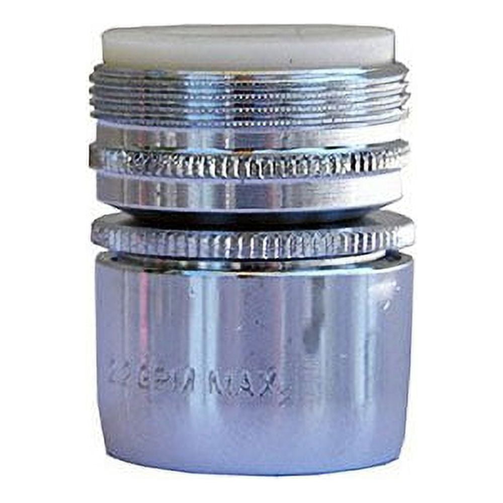 Chrome Swivel Aerator with Dual Thread for Wide Sink Coverage