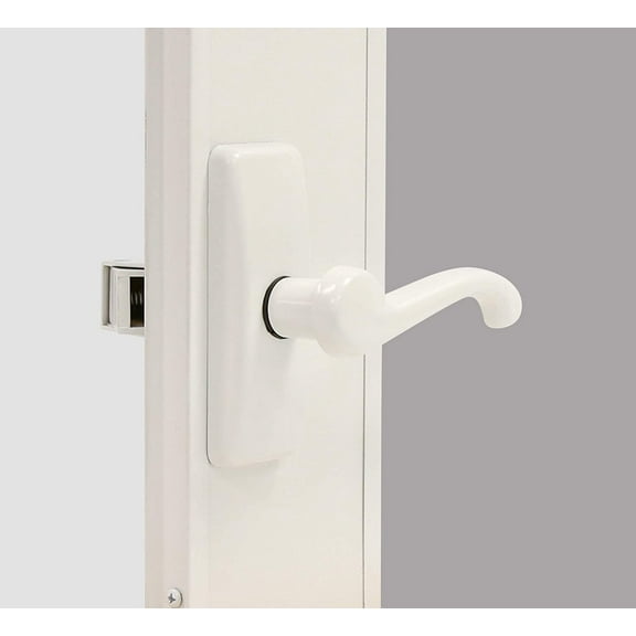 LARSON Certified Storm Door Georgian Lever White