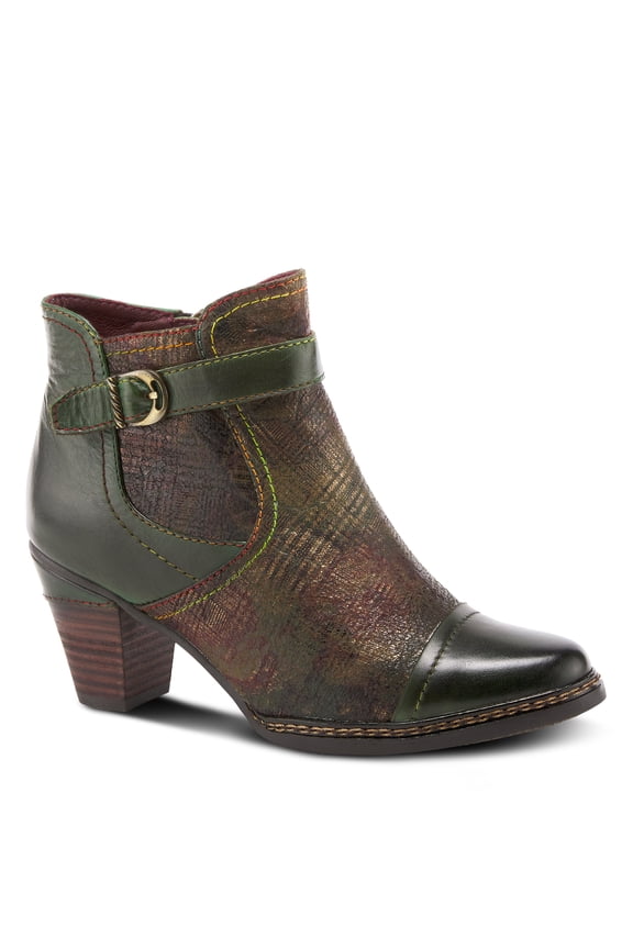 Captivate Hand-Painted Leather Ankle Bootie