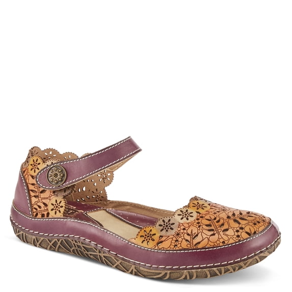 L`Artiste Kysandra-Fleur Women's Mary Jane with Hand-painted Floral Detail and Arch Support