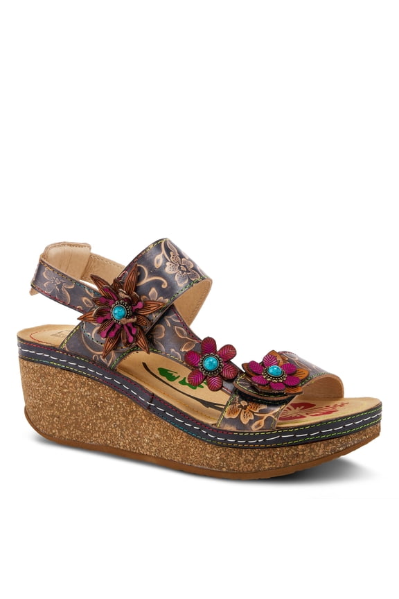 Women's PICKFORD Hand-Painted Leather Slingback Sandals