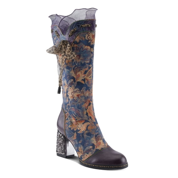 L`Artiste Rorria Women's Boot with Playful Elegance and Comfortable Chunky Heel