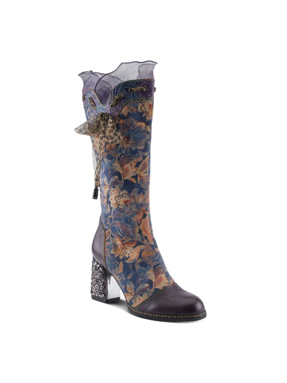 L`Artiste Rorria Women's Boot with Playful Elegance and Comfortable Chunky Heel