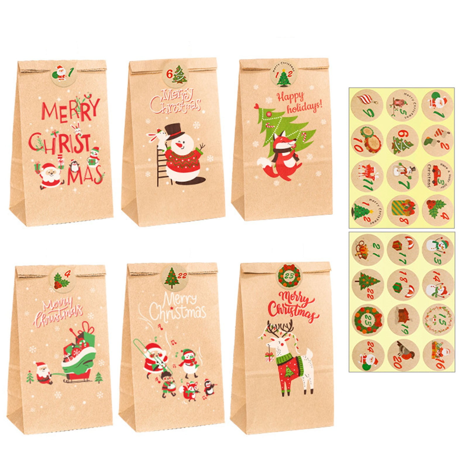 Papierdrachen 24 Advent Calendar Nuber Stickers Aazing Tie No. 11 - View #6