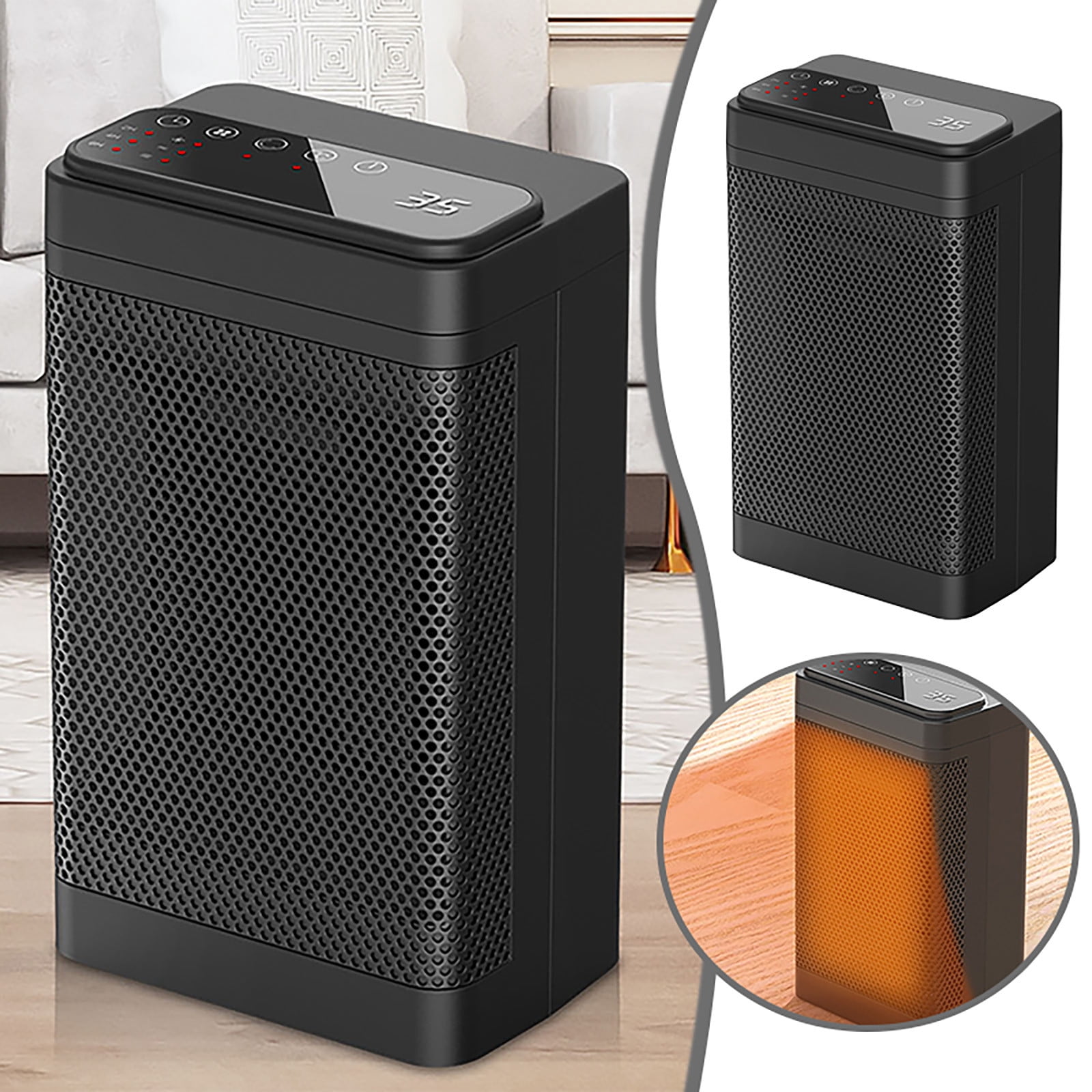 LARUYEKO Heater Ceramic Heating Heater Household Vertical Heater ...