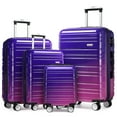 thumbnail image 1 of LARVENDER Luggage Sets 4 Piece, Expandable Luggage Hardside Suitcases Set with Double Spinner Wheels, Durable Lightweight Travel Luggage Sets Clearance with TSA Lock, Midnight Berry (18/20/24/28)", 1 of 1