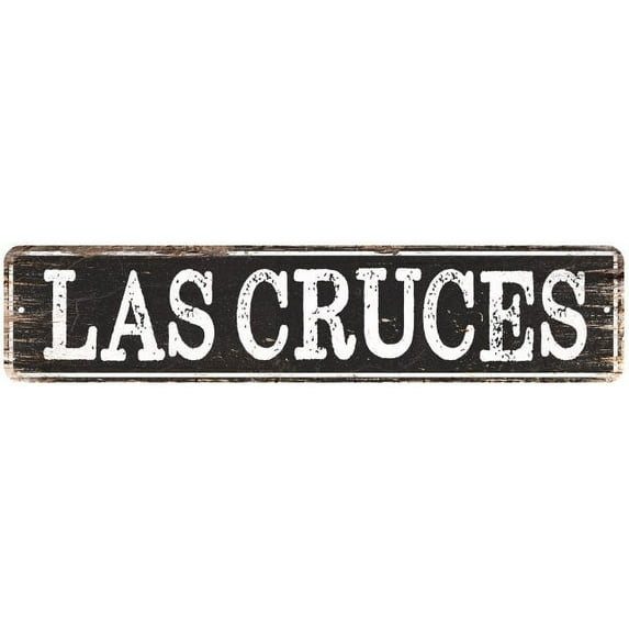 LAS CRUCES Gift Chic Metal Sign Home Decor Cities 4x18 204180007279