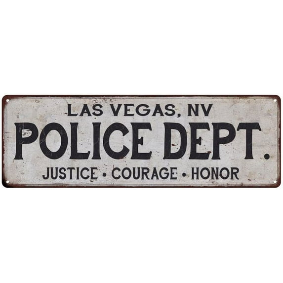LAS VEGAS, NV POLICE DEPT. Home Decor Metal Sign Gift 6x18 206180012019