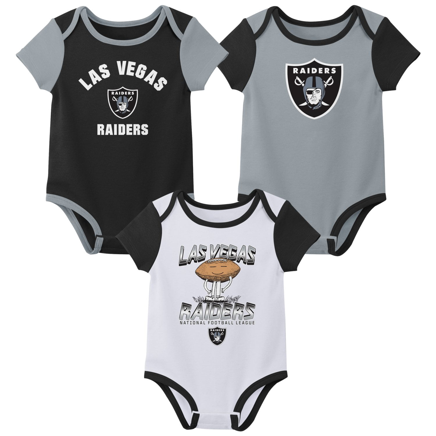 LAS VEGAS RAIDERS NFL Boys Onesie Game Day Fan Apparel