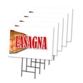 thumbnail image 1 of LASAGNA 5 Pack Of 12" x 16" Yard Sign & Stake | Advertise Your Business | Stake Included Image On Front Only | Made in The USA, 1 of 3