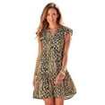 thumbnail image 1 of LASCANA Women's Animal Print Tiered Dress Ruffles, 1 of 5