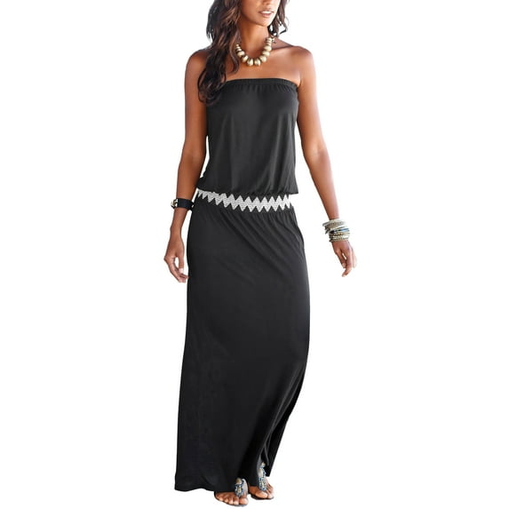 LASCANA Women's Bandeau Maxi Dress