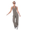 thumbnail image 1 of LASCANA Women's Button Down Halterneck Jumpsuit Buttons, 1 of 6