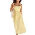 thumbnail image 1 of LASCANA Women's Button Up Panel Dress Strap, 1 of 5