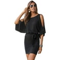 thumbnail image 1 of LASCANA Women's Cold Shoulder Bodycon Dress Tie, 1 of 5