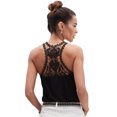 thumbnail image 1 of LASCANA Women's Cowl Neck Top Crochet Detail, 1 of 6