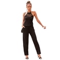 thumbnail image 1 of LASCANA Women's Crochet Halterneck Jumpsuit Strap, 1 of 6