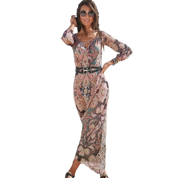 LASCANA Women's Cutout Maxi Dress