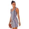 thumbnail image 1 of LASCANA Women's Drawstring Waist Dress Screen Print, 1 of 5