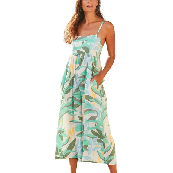 LASCANA Women's Empire Waist Culotte Jumpsuit