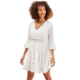 thumbnail image 1 of LASCANA Women's Eyelet Detail V-Neck Dress Eyelet Detail, 1 of 5