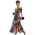 thumbnail image 1 of LASCANA Women's Floral Off Shoulder Maxi Dress, 1 of 5