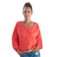 thumbnail image 1 of LASCANA Women's Flowy Button Up Blouse Shirt Buttons, 1 of 6
