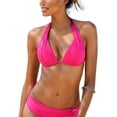 thumbnail image 1 of LASCANA Women's Halter Push Up Bikini Swimsuit Top Bra Sizing Ruching, 1 of 6