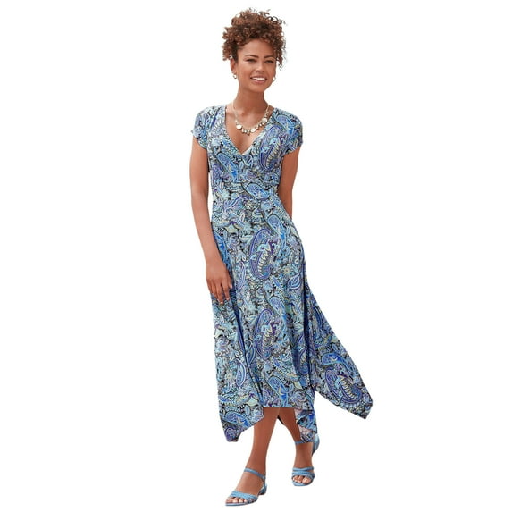 LASCANA Women's Handkerchief Hem Dress Tie